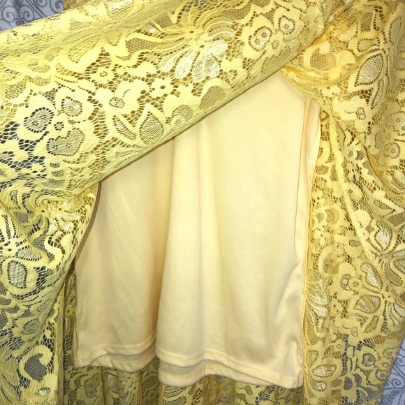 Kate & Mallory Canary Lace Swing Tank - Picture 5 of 9